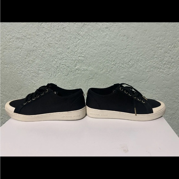 Michael Kors Harlen Twill Sneaker Black Size 6M MK sneakers women - Picture 9 of 13